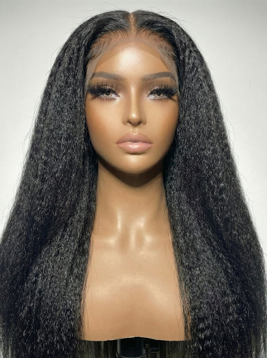 13x6 HD Virgin Kinky Straight Lace Frontal