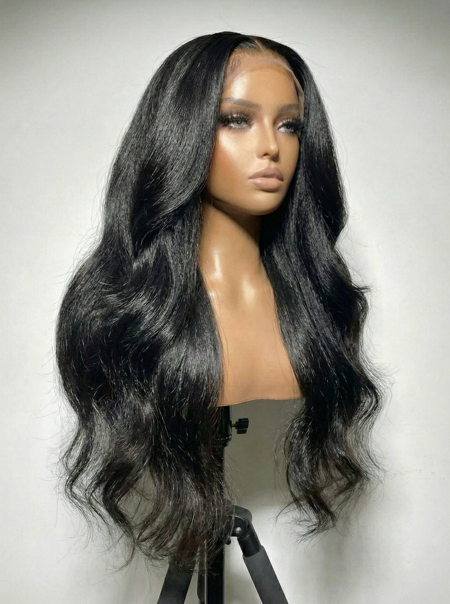 13x6 HD Virgin Light Yaki Lace Frontal
