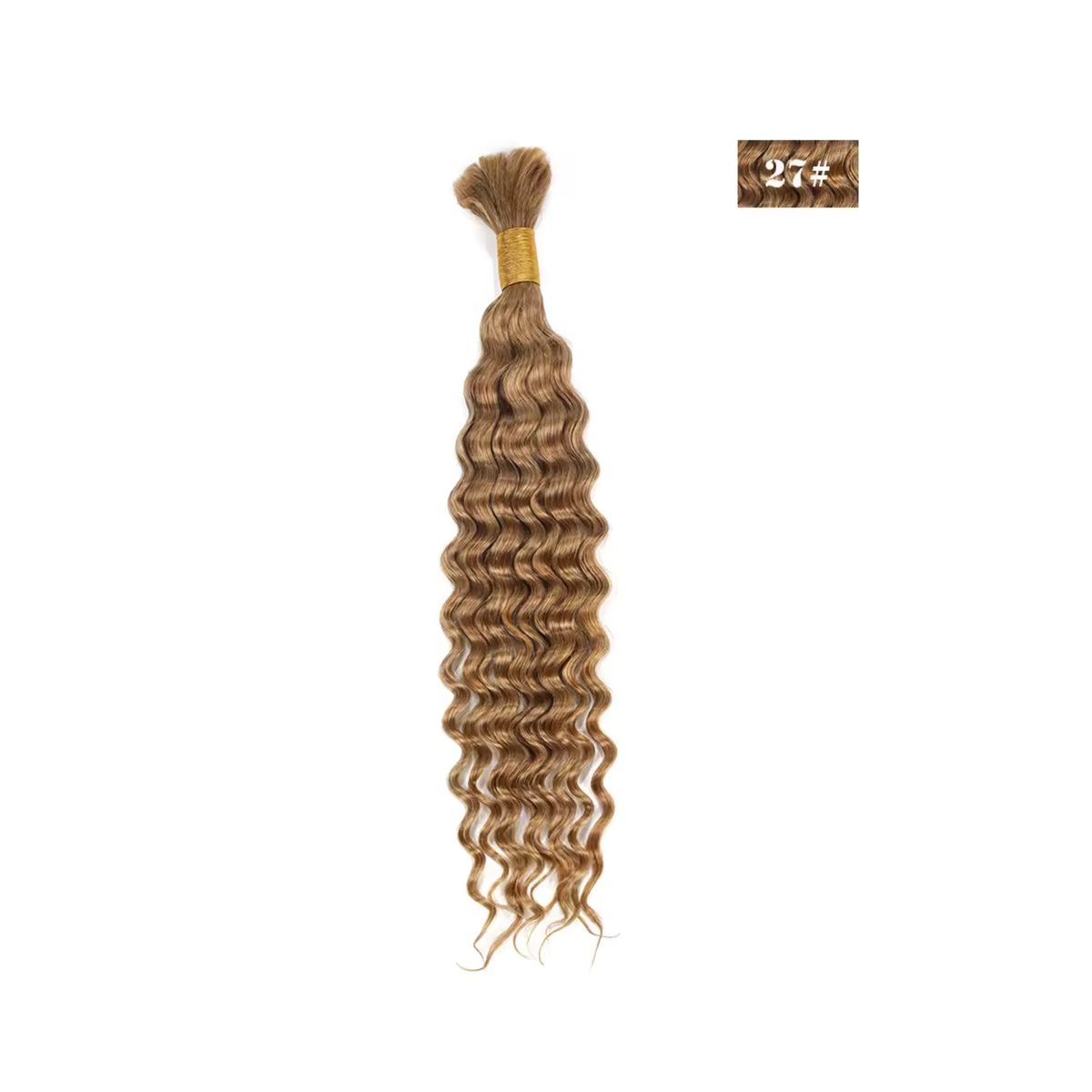 #27 Deep Wave Bulk Human Hair